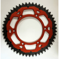 Dual Kettenrad Alu / Stahl Orange KTM SX, SXF, EXC 125, 200, 250, 350, 450, 500, 525, 530