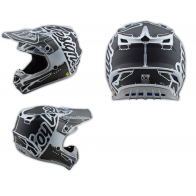 TLD Troy Lee Designs SE4 Helm Silber