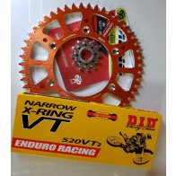 X-Ring Kettenkit Orange KTM SX, SXF, EXC 125, 250, 300, 350, 450, 500, 525, 530