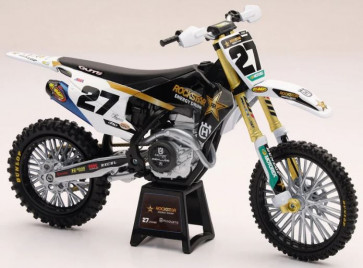Miniatur 1:12 Factory Husqvarna FC450 Malcom Stewart #27 Kinder Spielzeug Motorrad