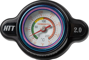 2 Bar Kühlerdeckel mit Temperaturanzeige Kawasaki, Suzuki, Yamaha, Honda 85, 150, 125, 250, 450 