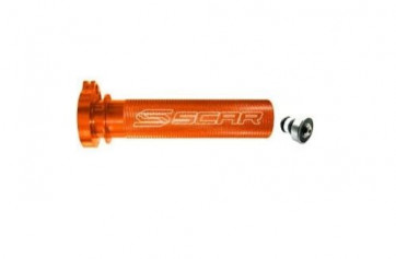 Scar Aluminium Gasgriffhülse Orange mit Lager Husaberg/Husqvarna/KTM 4 Takt ab 2000