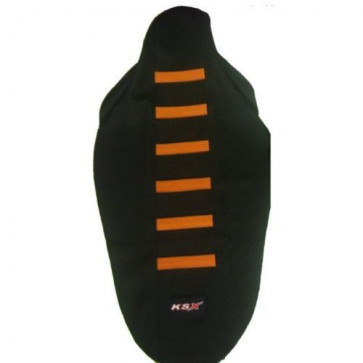 KSX Premium Sitzbankbezug Orange gestreift KTM SX SXF 2011-2015 EXC 2012-2016