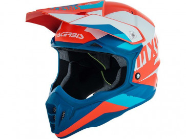 Acerbis Impact 3.0 Helm Weiß Blau Rot Größe L 