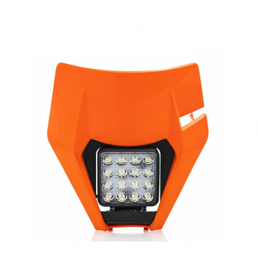 Acerbis LED Lampenmaske Orange KTM EXC EXC-F 125 250 300 350 450 500 2017-2019