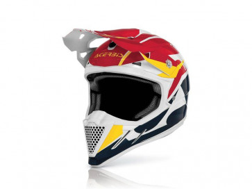 Acerbis Profile Helm Weiß Rot Gelb Größe XL
