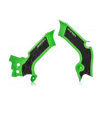 Acerbis X-Grip Rahmenschützer Grün-Schwarz Kawasaki KXF 450 2019-