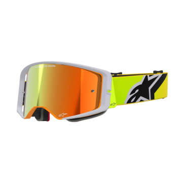 Alpinestars Supertech Corp Brille Gelb Grau verspiegelt
