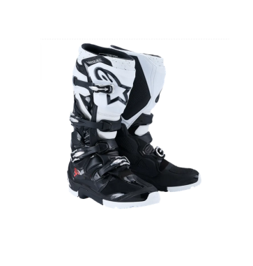 Alpinestars Tech 7 Enduro Stiefel Schwarz Weiß