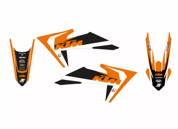 Blackbird KTM Dekor mit Sitzbezug SX, SXF 125, 250, 300, 350, 450 2023- 
