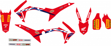 Team HRC Dekor + Sitzbankbezug Honda CRF 250, 450