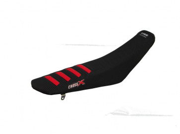 CrossX Wave Sitzbezug Schwarz Rot Honda CRF 450R 2017-2020 / CRF 250R 2018- 