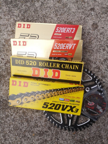 DID ERT3 / ERVT/ VX3 / 520S Kettenkit Kawasaki KX, KX-F 125, 250, 450, 500 