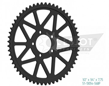 Esjot Aluminium Kettenrad Surron LBX/L1E/YOUTH 64 Zähne Schwarz