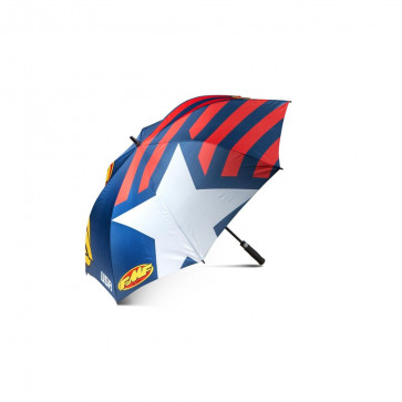 FMF Motocross Regenschirm / Umbrella Rot Blau