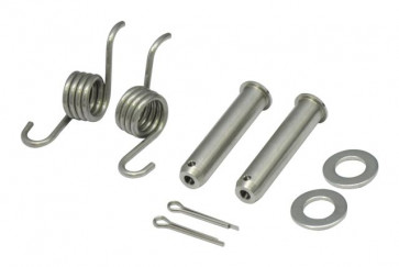 Fußrasten Bolzen + Feder Kit KTM SX, SXF 125, 250, 350, 450 2016- / EXC, EXC-F, TPI 2017- 