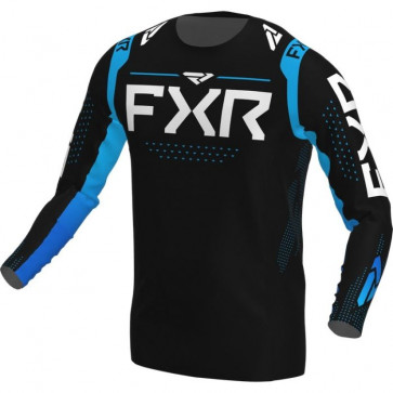 FXR Helium MX Jersey Black/Sky Blue XXL / 3XL