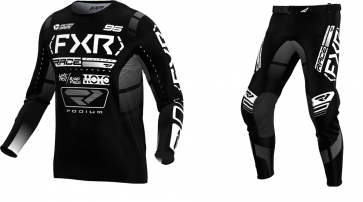 FXR Podium Combo (Hose + Shirt) Schwarz Weiß 2025