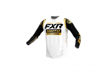 FXR Revo MX Jersey Legend Weiß Gold Schwarz XL
