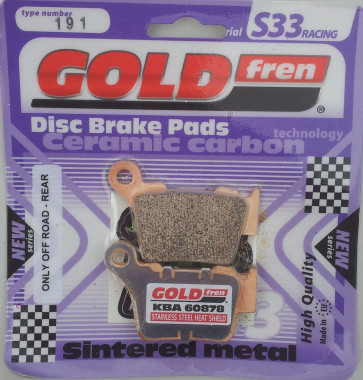 Goldfren Racing S33 S176 Bremsbeläge hinten Honda CR/CRF 2002-
