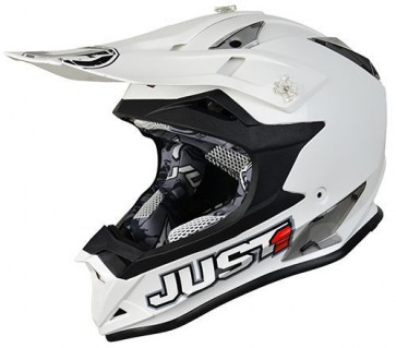 Just1 Motocross Enduro Helm J32 Solid White