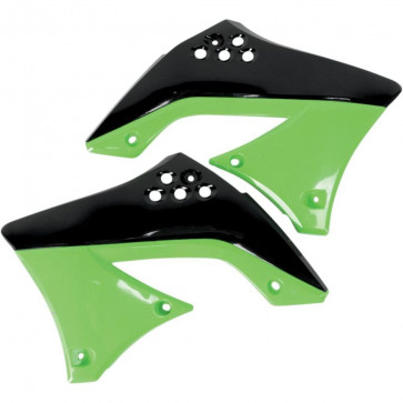 Kühlerspoiler Schwarz/Grün Kawasaki KXF 450 2010-2011