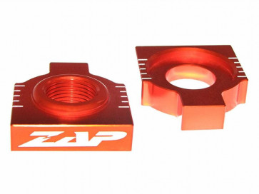 Kettenspanner Achsblöcke Orange KTM EXC 125, 200, 250, 300, 350, 400, 450, 525, 530 1998- / SX, SXF 1998-2012