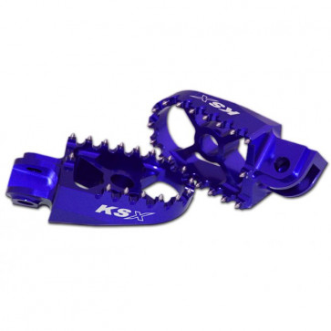 KSX Fußrasten Blau Yamaha YZ/YZF/WR/WRF 1998- 