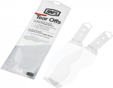 2x7 laminierte Abreißfolien / Abreißer / Tear Off für 100% Strata 2, Accuri 2, Racecraft 2