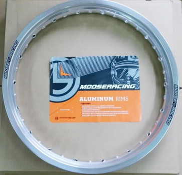 Moose Racing Felgenring Silber 19 x 2,15 Zoll hinten KTM SX, SXF 1998- / Suzuki RMZ 250, 450 / Yamaha YZ, YZF 1999-