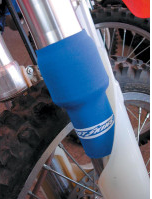 Dirt Skins Neopren Gabelschützer Kurz Blau