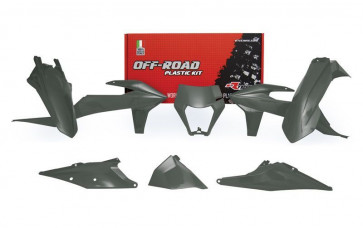 KTM Plastik Kit mit Lampenmaske Grau EXC, EXC-F TPI 250, 300, 350, 450, 500 2020-2023