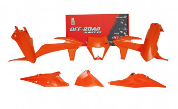 KTM Plastik Kit mit Lampenmaske Orange EXC, EXC-F TPI 250, 300, 350, 450, 500 2020-2023