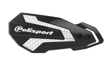 Polisport MX Flow Handschützer Schwarz Weiß