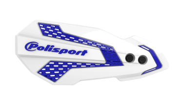 Polisport MX Flow Handschützer Weiß Blau