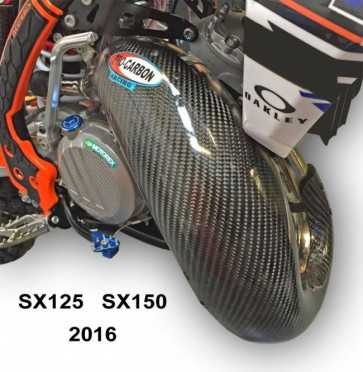 Pro Carbon Auspuffschutz KTM SX 125, 150 2011-2015