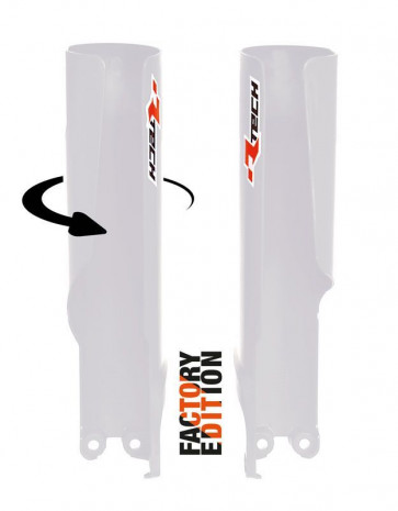 Racetech Factory Gabelschützer Weiß KTM SX, SXF 125, 250, 350, 450 2023- / EXC 2024-