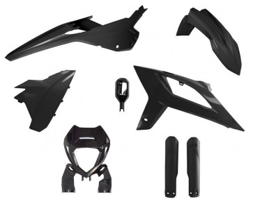 Racetech Plastik Kit Schwarz Beta RR 125, 200, 250, 300, 350, 390, 430, 480 2020-2022