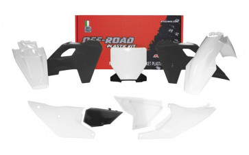 Racetech Plastik Kit Weiß Schwarz Rockstar Edition für Husqvarna TC FC 125 250 350 450 2023-