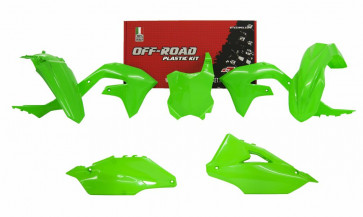 Racetech Plastik Kit Neongrün Kawasaki KXF 450 2019- / 250 2021- 