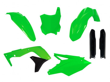 Racetech Plastik Kit Kawasaki KXF 450 2016-2018 Neongrün Schwarz 