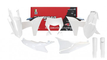 Rtech Full Plastik Kit mit Lampenmaske Weiß für KTM EXC, EXC-F TBI 250, 300, 350, 450, 500 2024-