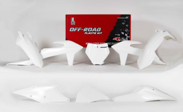 Racetech Plastik Kit Weiß KTM SX, SXF 125, 150, 250, 350, 450 2019- 
