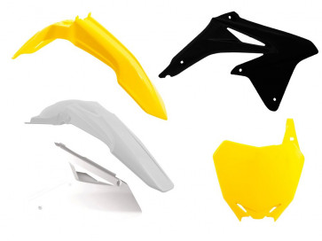 Racetech Plastik Kit Schwarz Gelb US 2015 Suzuki RMZ 250 2010-2018 