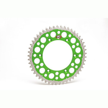 Renthal Twinring Kettenrad Kawasaki KX KXF 125, 250, 450 Grün