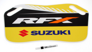 RFX Racing Pitboard Suzuki Gelb