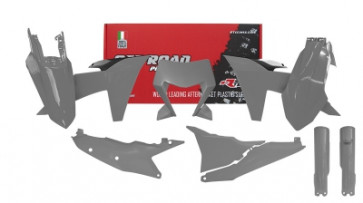 KTM Plastik Kit mit Lampenmaske Grau EXC, EXC-F TPI 150, 250, 300, 350, 450, 500 2024-