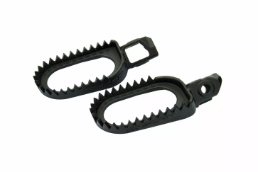 Scar Stahl Fußrasten Schwarz KTM SX, SXF 125, 250, 300, 350, 450 2023- / EXC, TBI 2024- / Husqvarna / GasGas