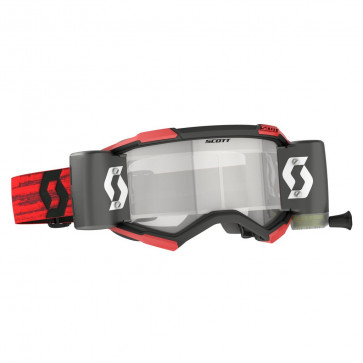 Scott Fury Brille WFS mit Roll Off Schwarz - Rot