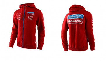 TLD Troy Lee Designs GasGas Team Zip Hoody Pullover Rot